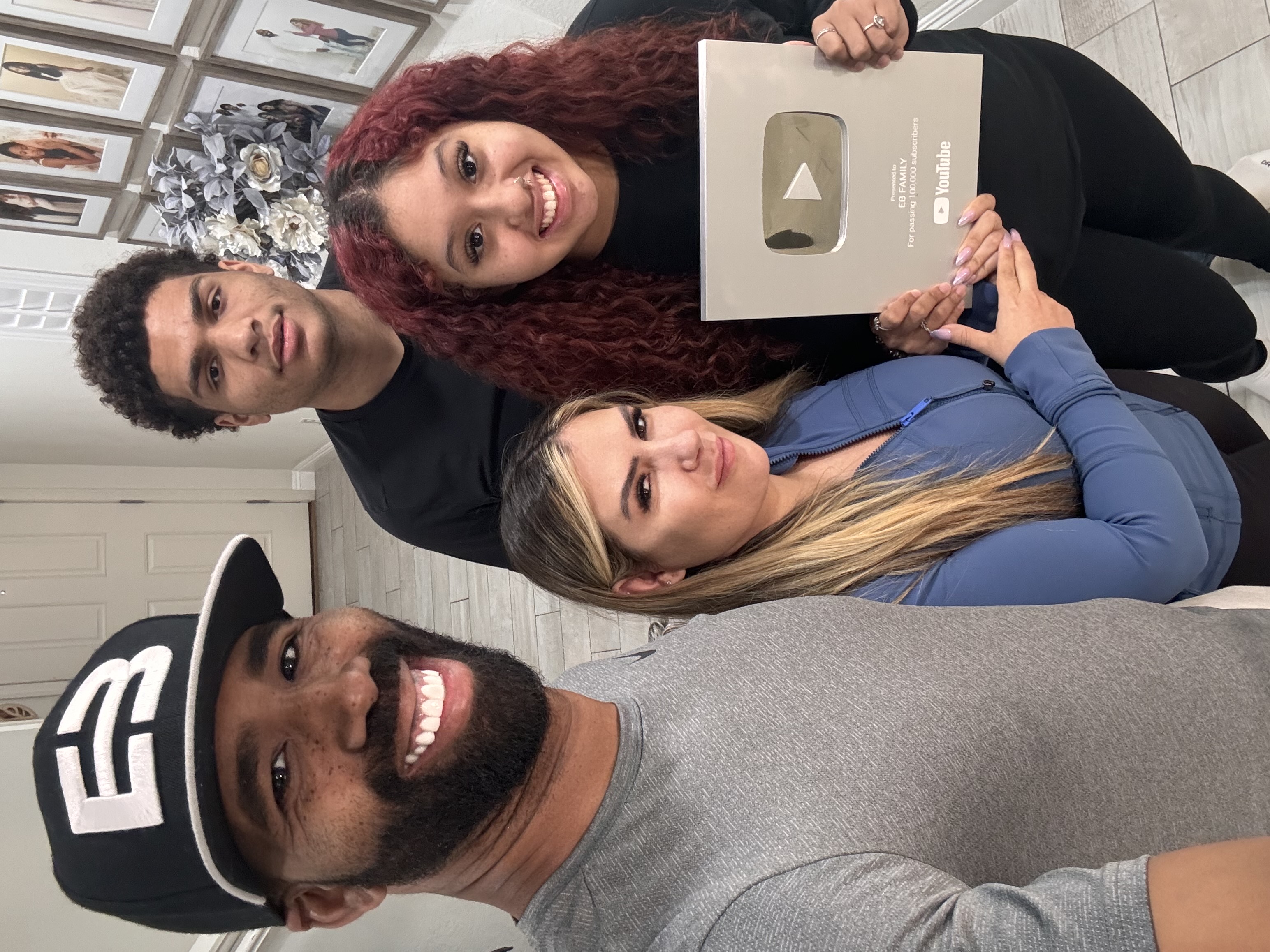 Student with YouTube play button