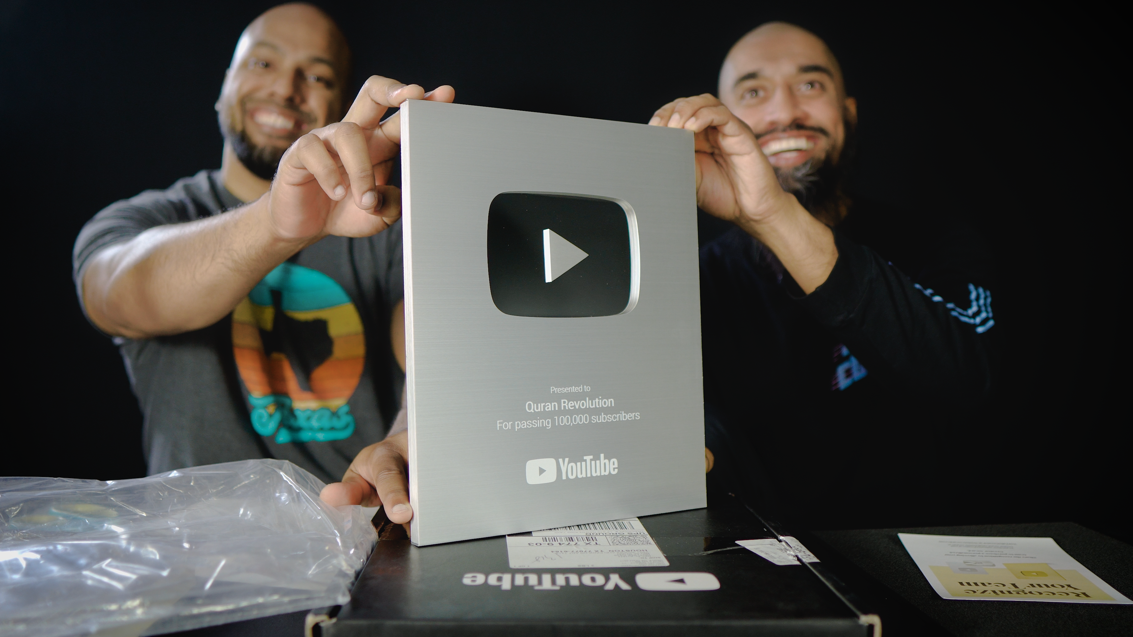 Student with YouTube play button